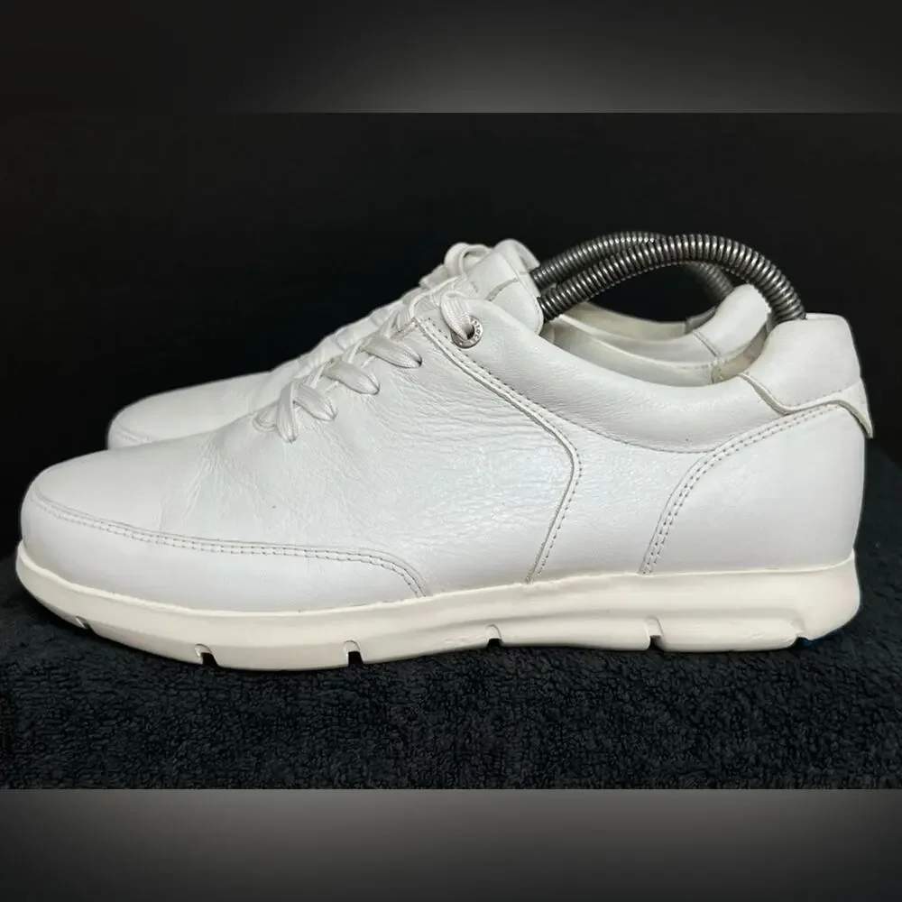 Birkenstock Manitoba Mens White Leather Comfort Shoes Size 41 US 8M CLEAN